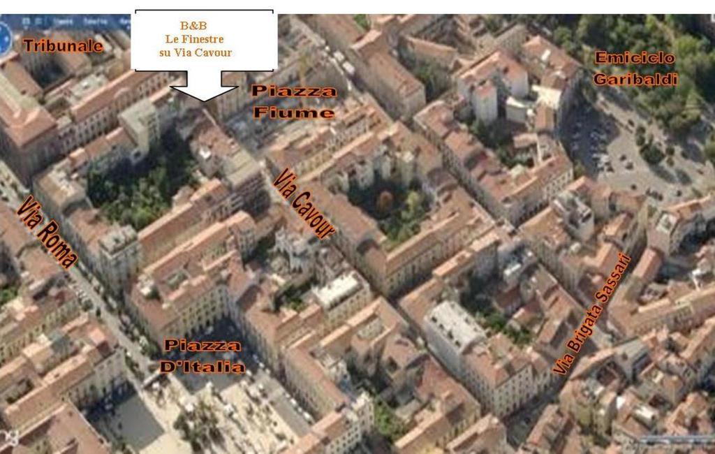 B&B Le Finestre Su Via Cavour Sassari Dış mekan fotoğraf